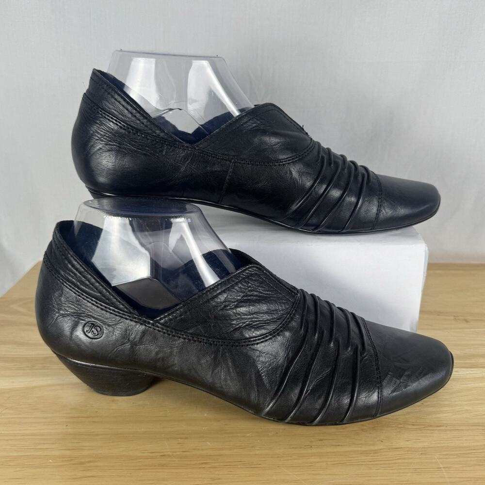 Josef Seibel Tina Clogs Booties Shoes Womens Size 40 EU Black Leather NWOB